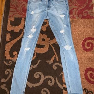 Low rise super skinny crop Hollister jeans